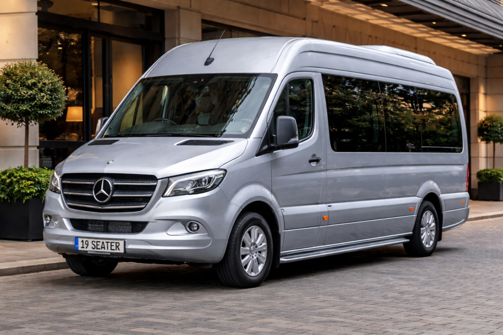 Airport transfer Barcelona luxury vehicle outside Barcelona El Prat Airport