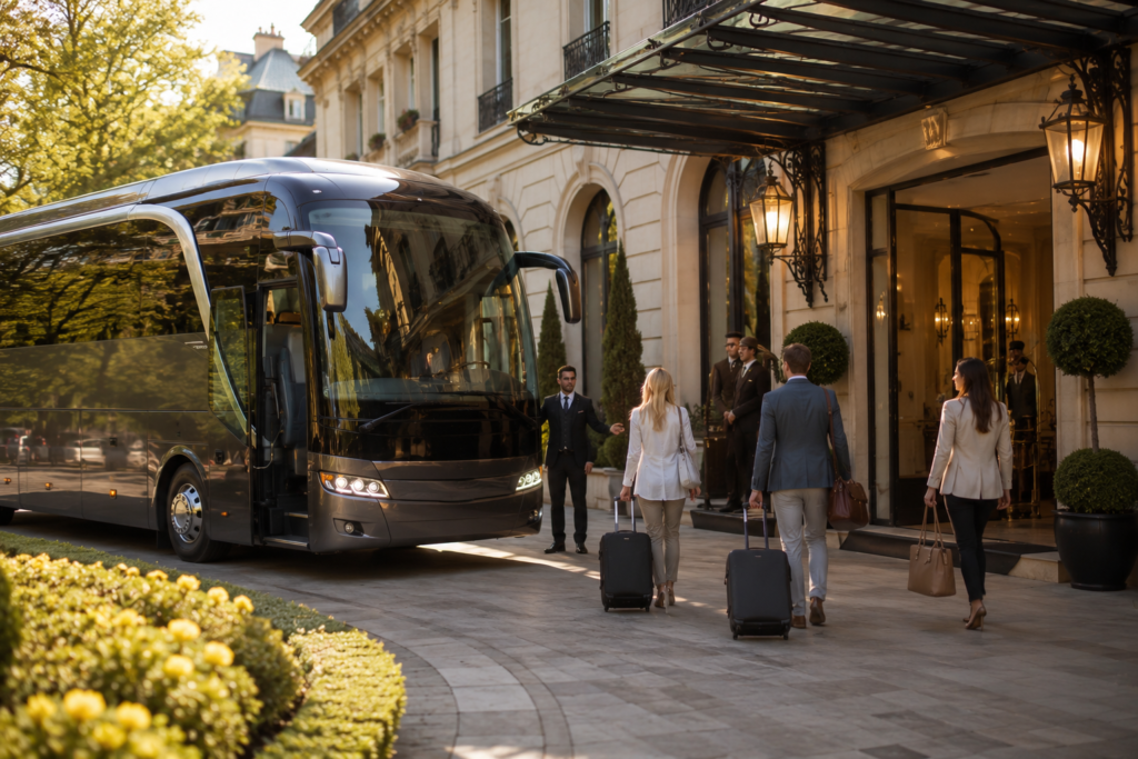 Coach hire CDG – private coach transfer at Charles de Gaulle Airport, Paris