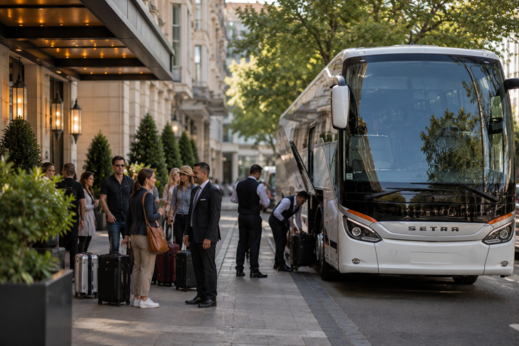 Luxury Bus Charter Barcelona for group travel