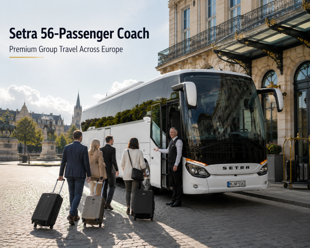 Touristische Busservices in Europa für Gruppenreisen mit privaten Reisebussen von Tour Passion.